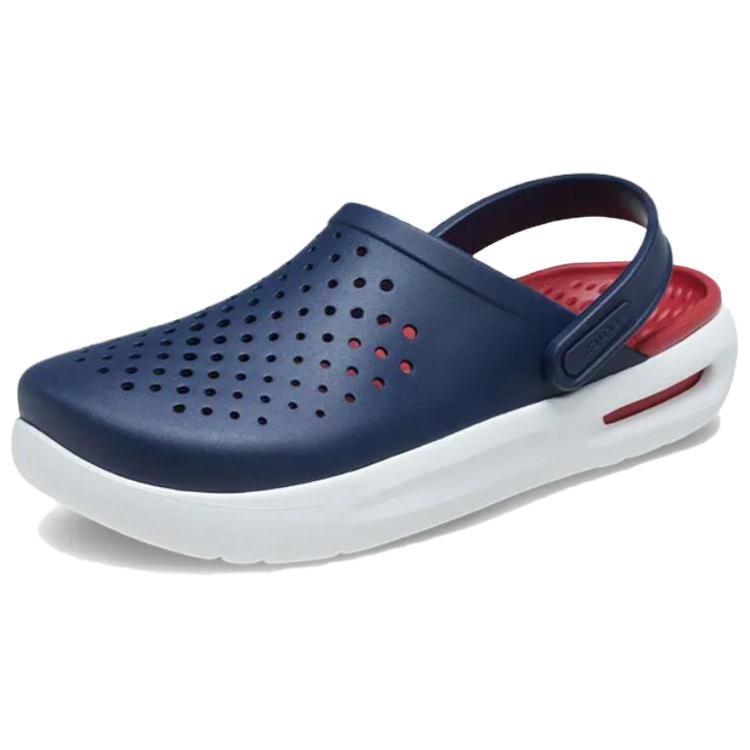 Crocs Breathable Versatile Non-Slip Clogs Unisex Footwear Deep-Blue 209964-410