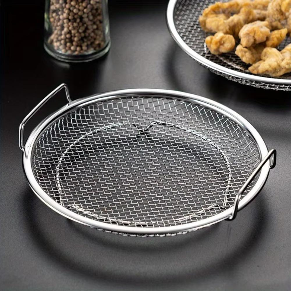 Fine Mesh Frying Strainer Basket with Handle Kitchen Oil Filter Pan  BBQ Food