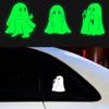 Car Luminous Ghost Car Sticker Cute Fun, Electric Motorcycle Funny Halloween Pattern Decoration Sticker