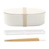 Ansio (Ansio) Lunch Box 2 Piece Set 650ml (Fluffy/Microwave Safe/Dishwasher Safe) Made In Japan (Lunch Box/Chopsticks Chopstick Box Set) New Life