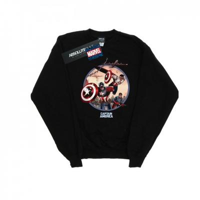 Mens Captain America And Falcon In Battle Sweatshirt