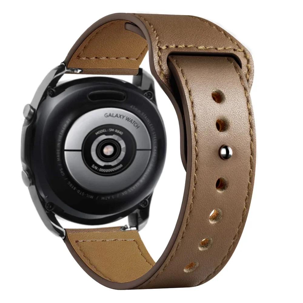 Lederarmband Für Samsung Galaxy Watch 7/6/5/pro/4/Classic/Active 2 20mm 22mm Armband Amazfit GTS/GTR 4/3/2 mini bip-lite Band
