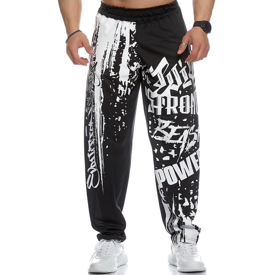 Muscle Fitness Men's Quick-Dry Printed Training Pants – Autumn/Winter Collection