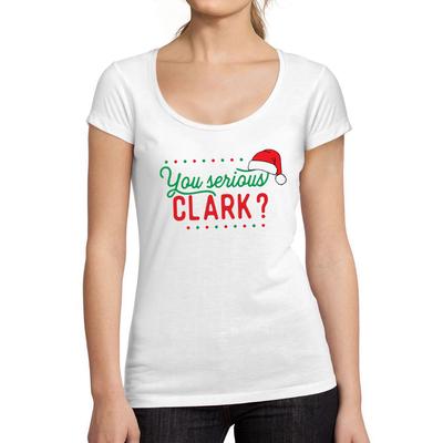 Tee-Shirt Femme Manches Courtes Serious Clark Christmas
