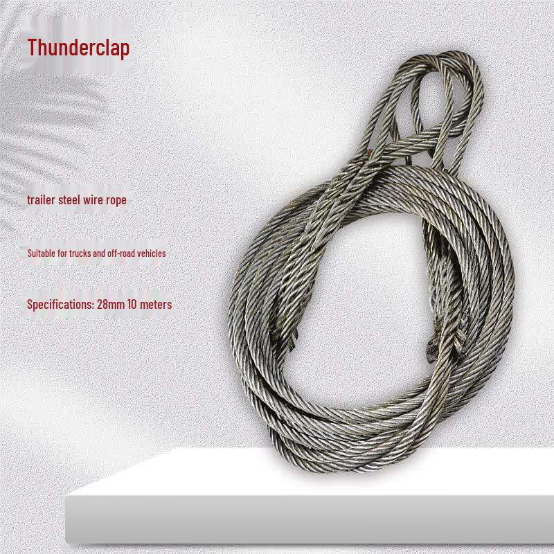 Heavy-Duty 100-Ton Steel Wire Tow Rope