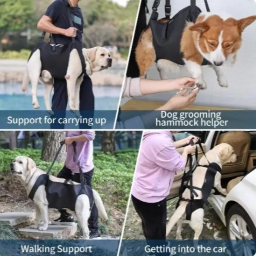 Adjustable Strap Dog Lift Harness Portable Pet Lifting Vest Safety Dog Sling Carrier  Walking