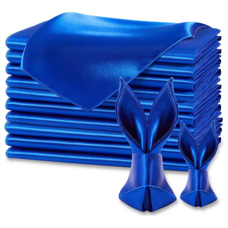 36 Pcs Satin Napkins Soft Dinner Napkins Square Table Napkins 30x30cm for Restaurant Weddings Party Dinner Decoration