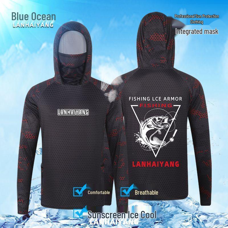 Men's Camouflage Sun-Protective Quick-Dry Ice Silk Fishing Apparel