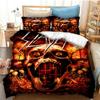 Fashion Slayer Rock Band Bedding Set Duvet Cover Bed Set Quilt Cover Pillowcase Comforter King Queen Size Boys Adult Bedding Set