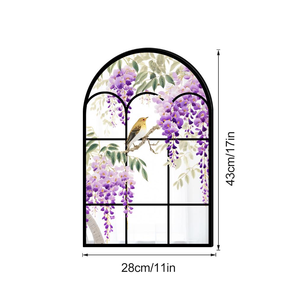 28x43cm Acrylic Arched Window Wall Mirror Wall Decorative Mirror Windowpane Arch Mirror for Bathroom Farmhouse Vanity Room Decor