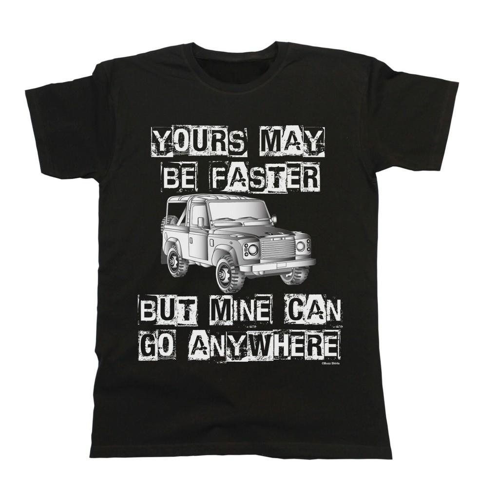 

4 x 4 Truck T-Shirt Mens Mine Can Go Anywhere Off Road Car Christmas XL