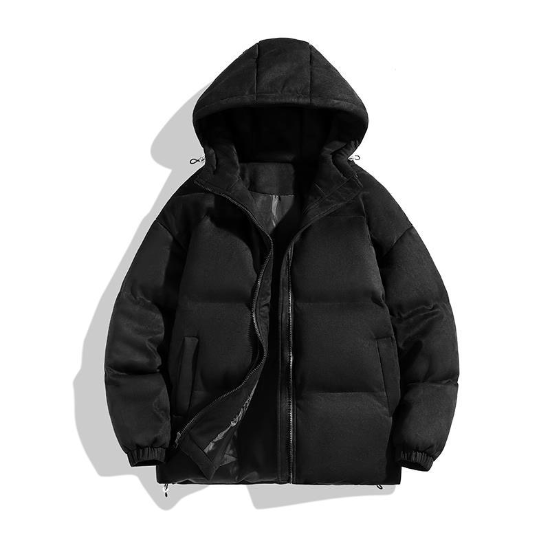 

Утепленная одежда для мальчиков, новые свободные утепленные куртки на зиму, водонепроницаемые зимние куртки, теплая и бархатная утепленная одежда для мужчин. 5XL чёрный