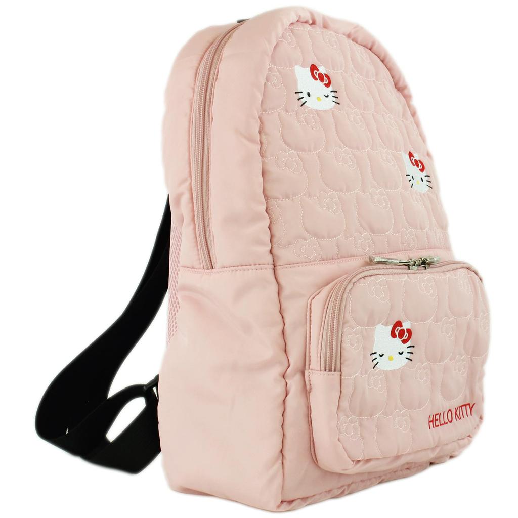 Hello Kitty Pink Quilted Embroidery Combo Backpack &