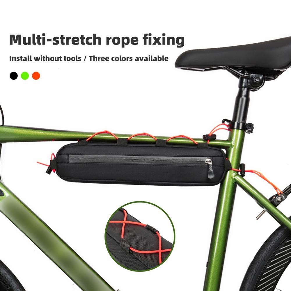 Große Fahrradrahmen Tasche Nylon Fahrrad Aufbewahrungstasche Langlebige Fahrrad Unterrohr Tasche für Tägliche Fahrten
