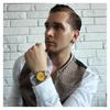Citizen Men's Analog Automatic Watch Yellow Dial One Size Mechanical