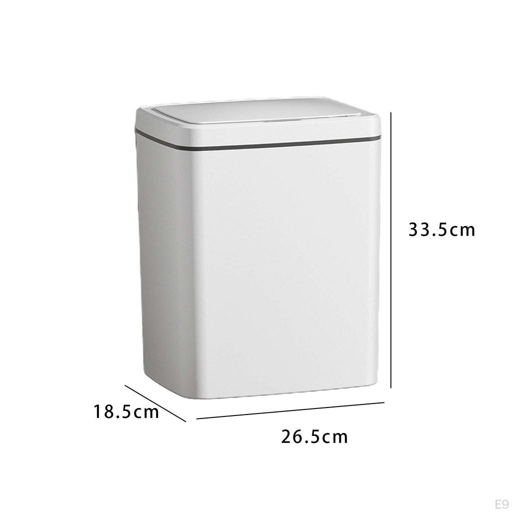 Automatic Garbage Can Electronic Rubbish Bin with Lid Space Saving Intelligent Induction Trash