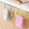1Pcs Plastic Hanging Holder Towel Rack Cupboard Cabinet Door Back Multifunction Home Storage Organizer Kitchen Accessories