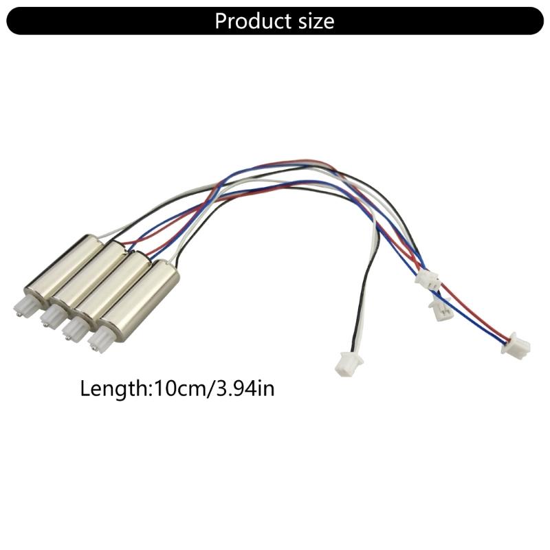 4Pcs CW CCW Motor Electrical Machine for E58 S168 Remote Control Drones Accessories Electric Quadcopter Spare Parts
