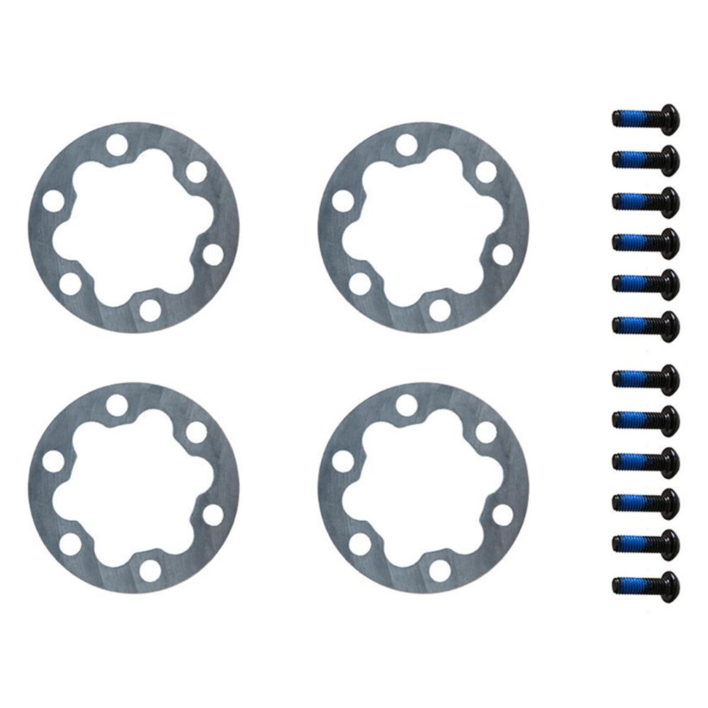 4PCS Brake Gasket Spacer Set for Electric Scooter and E Bike 6 Holes Disc Washer 25mm Suitable for 44MM Rotors Includes Screws
