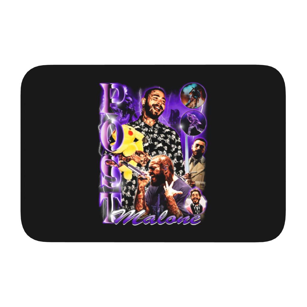 Custom Posts Malones American Popular Rapper Front Door Floor Entrance Mat Indoor Bath Kitchen Doormat Garage Carpet Rug