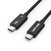 WAVLINK Thunderbolt 4 40Gbps Data 70cm Video Single 4K Display and 100W Compatible with MacBook iPad External and More Cable, Transfer, (2.3ft) USB-C