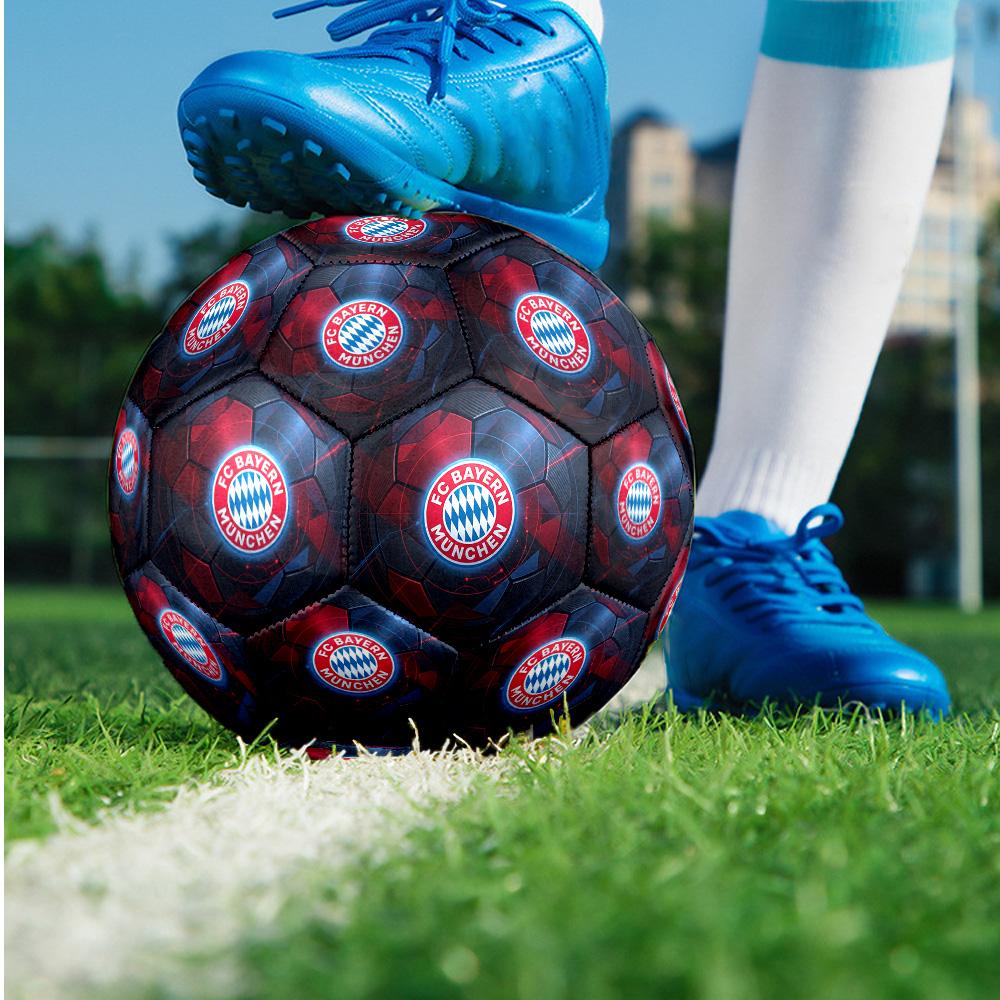 FC Bayern München Thema Fußball Größe 5 Fußball Weiche Haptik Professioneller Trainingsfußball für Outdoor-Sportarten