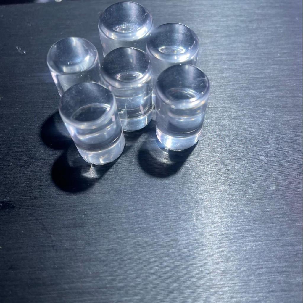 White Crystal Cylinder Pendant Beads for DIY Bracelet Crafting