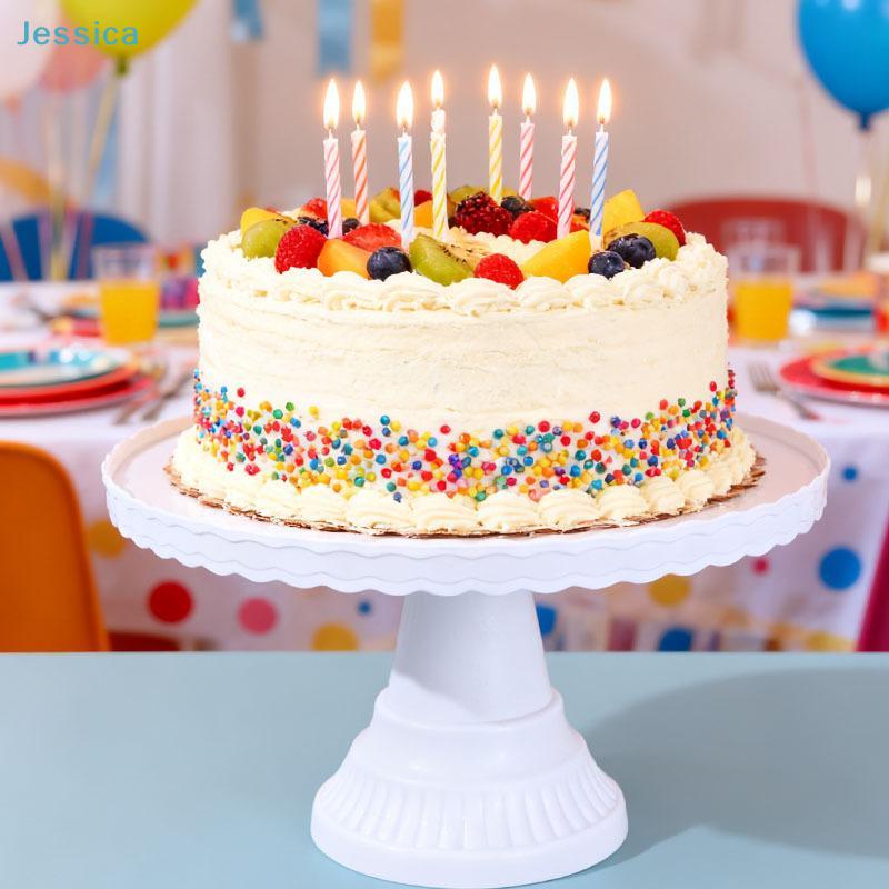 Plastic Cake Stand Display Rack- Birthday Cake Tray Dessert Cake Tools Desktop Tray For Wedding Birthday