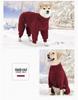 New Winter Dog Coat: Thick, Soft, Warm, Double-Sided Plush, Four-Legged Design for Cold Weather Protection.
