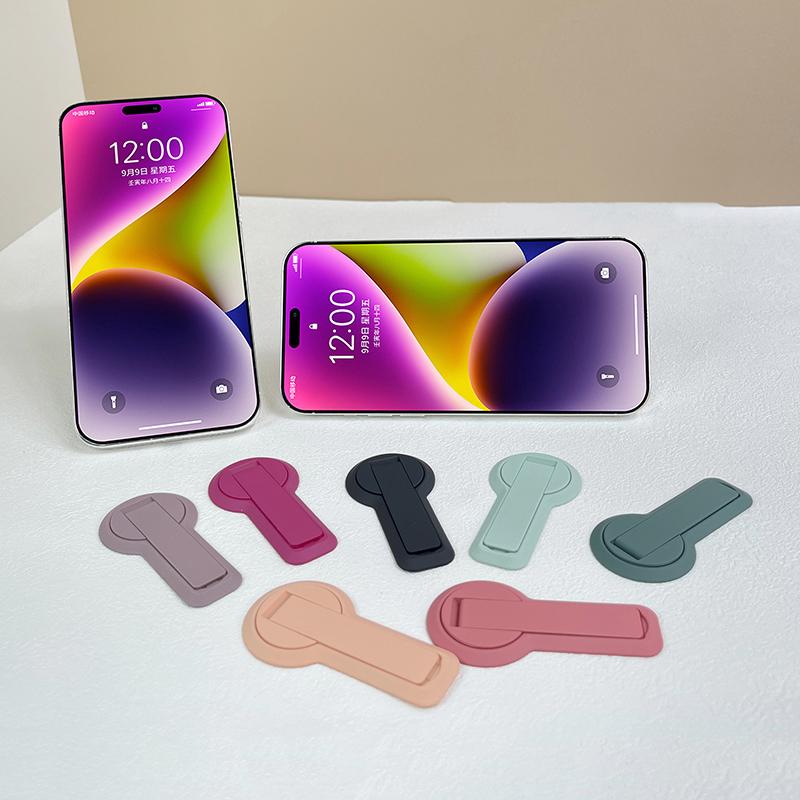 Portable Self Adhesive Phone Holder Cellphone Kickstand Foldable Desktop Phone Mount Stands Bracket For Iphone For Android