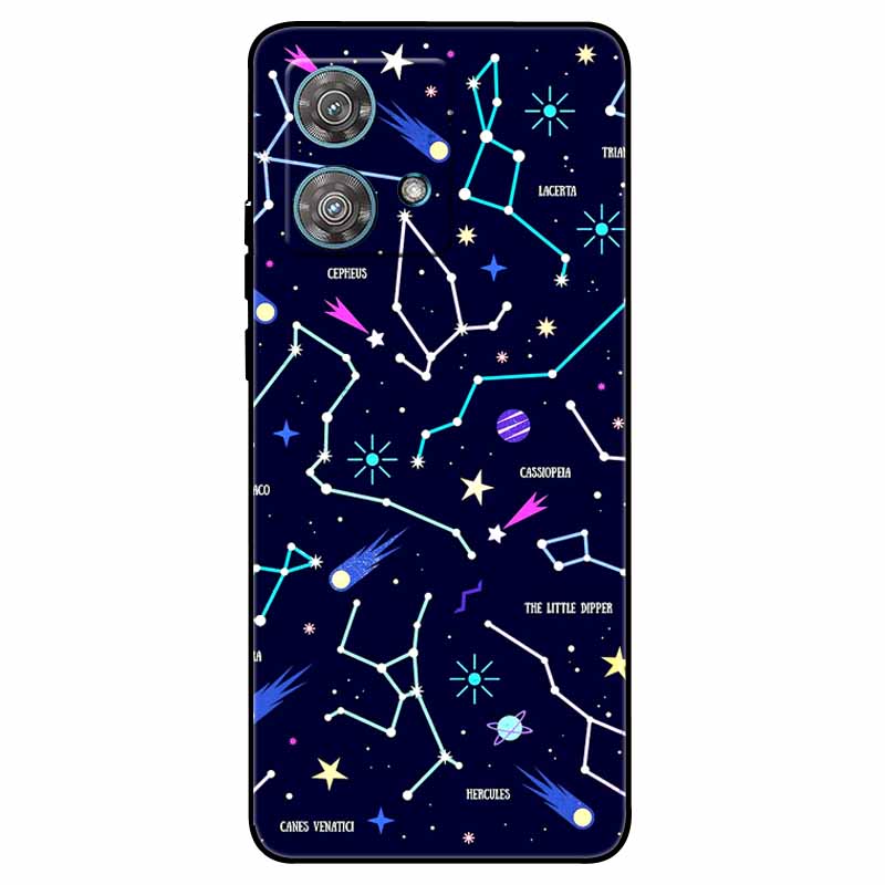 Skirta Moto G84 5G dėklas Silikoninis Minkštas Spausdintas Katės Drugelio Telefono Dangtelis Motorola MOTO G84 TPU Dangtelis MotoG84 G 84 Madingas Maišelis