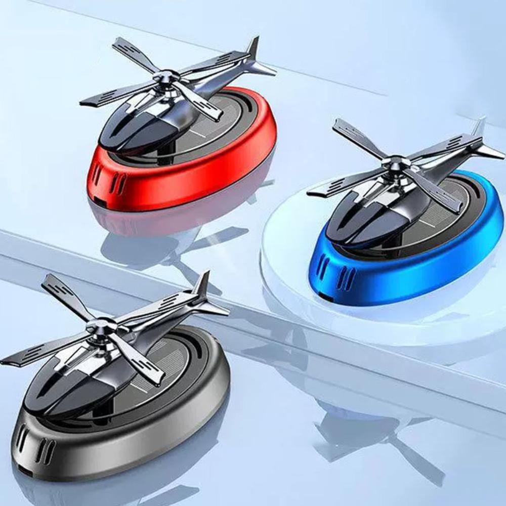 Solar Powered Rotation Helicopter Solar Aromatherapy Car Air Freshener Helicopter Decor Interior Decor Car Rotating Aromatherapy