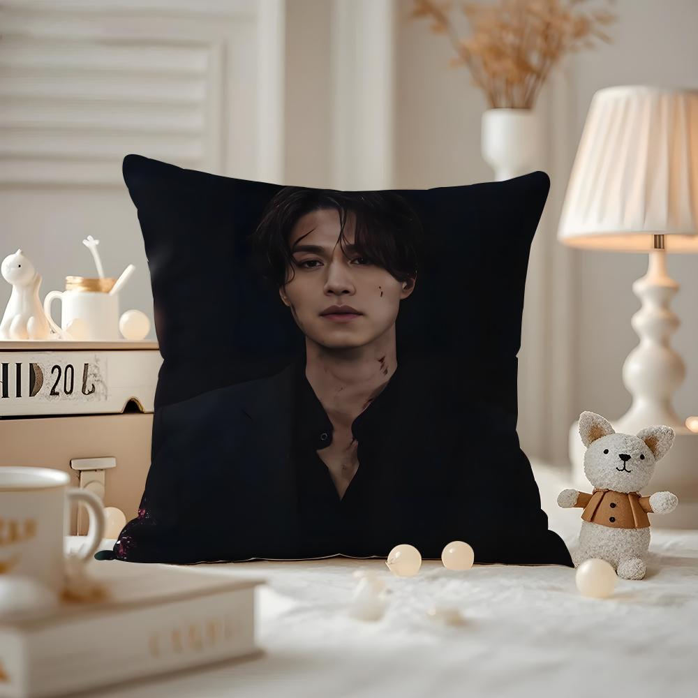 Lee Dongwook Actor Cushion Cover Pattern Printed Pillowcase For Living Room Sofa Cushion Cover & Bedroom Decor