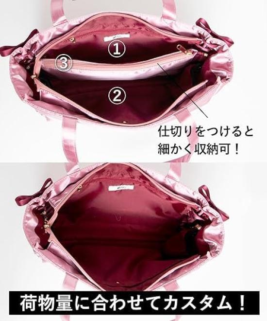 WEGO Ita Bag (Small) Lace-Up Tote Bag, Decorative Bag, A4 Size, Clear Bag, Perfect for Fan Activities, Live Events, Spring, Summer, Autumn, and