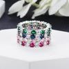 S925 Sterling Silver High Carbon Diamond Eternity Ring - Women's Simple Stackable Full Diamond Design