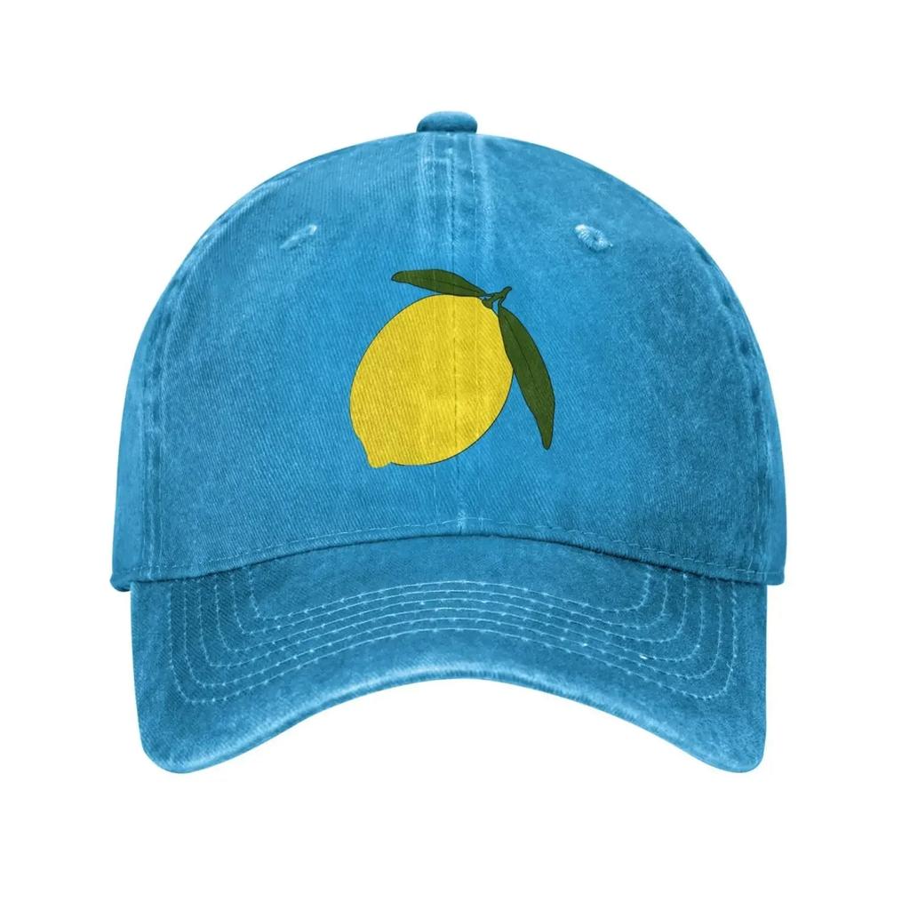 Citron Basebollkeps för Unisex Kvinnor Vintage Truckerhatt Hattar Pappahatt för Vardagligt