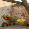 Large Capacity Flower Bird Water Feeder Wide-Mouth Bee Watering Station Retro Bird Bath  Courtyard