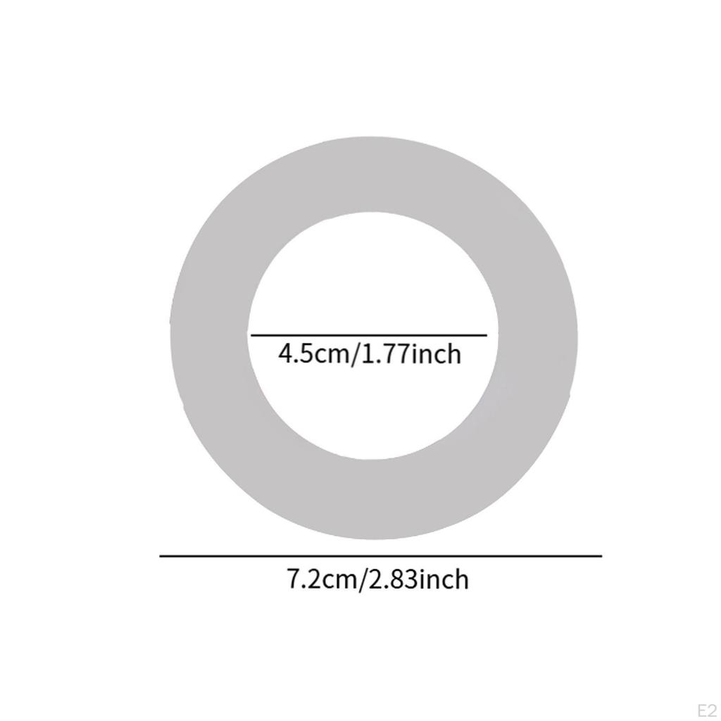 2x Toilet Flush Valve Gasket Clear Easy to Install Seal Bathroom Toilets Seat Accessories for