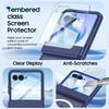 For Motorola Razr Ultra 2025 / Razr Ultra 2026 Magnetic Power,Slim Design,Screen Protector,Hinge Protection,Matte Shockproof Phone Case-Blue