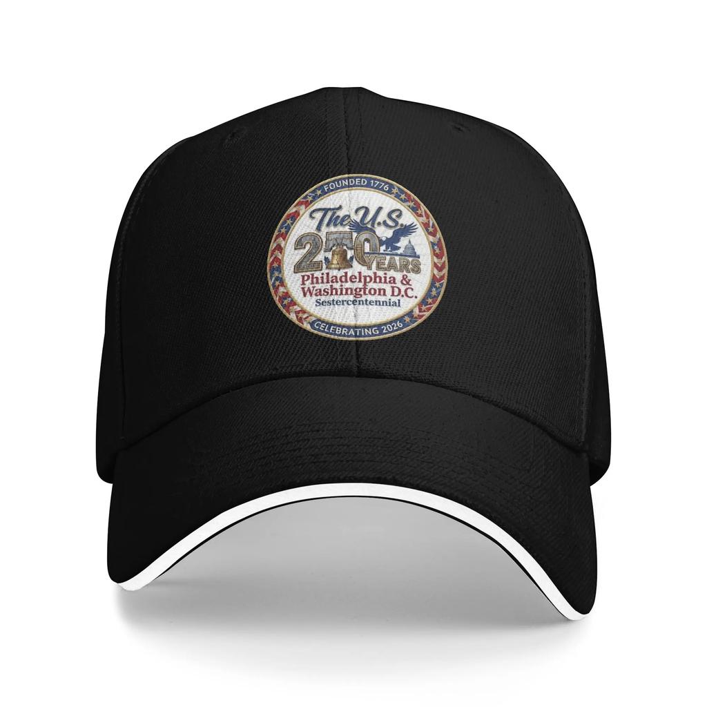 Summer America 250 Year Anniversary Golf Cap Unisex Style Snapback Cap Outdoor Golf Adjustable Fit Sun Hats