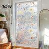 Decorative Window Film Rainbow Privacy Film, Stained Glass Pattern Sticker, Static Sunlight Reflecting Sticker Cling, Sun Blocking Reusable Decals for