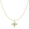 Ania Haie Gold Mint Green Lucky Clover 925 Silver Necklace N073-03G