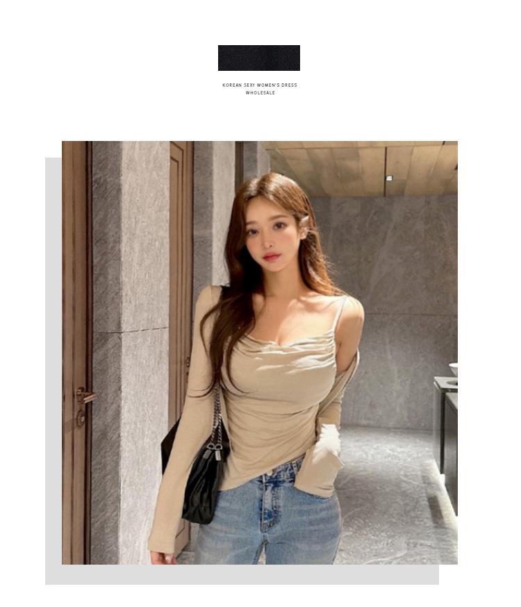 Korean Dongdaemun Fashion Two-Piece Set: Slimming Camisole & Long-Sleeve Cardigan
