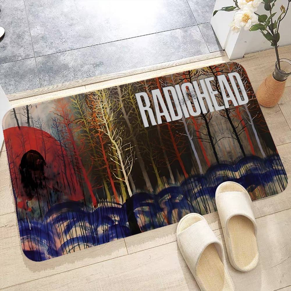 Alternative Rock Band R-Radiohead Bathroom Mat Kids Room Bedroom Decoration Balcony Anti-Slip Doormat Living Room Welcome Rug