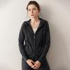Women's Casual Hooded Cashmere Cardigan with Zipper & Pockets