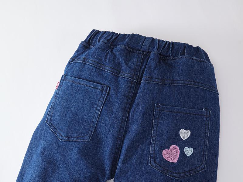Girls' Winter Fleece-Lined Quilted Jeans - Thick, Warm, Fashionable Outerwear.