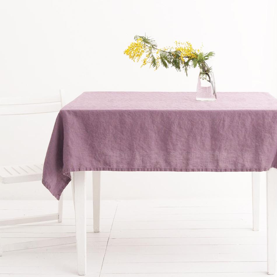100%Linen Tablecloth, Natural Durable Material Rectangle Dust-Proof Table Cover,for Kitchen Dinning Party Tea Table Decoration