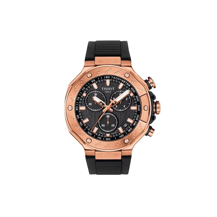 Мужские часы TISSOT из коллекции Race T141.417.37.051.00 Black Dial