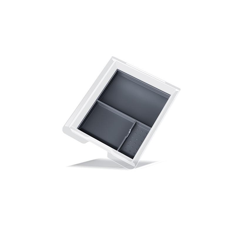 Tesla Model Y/3 Center Console Storage & Silicone Pad Ice Crystal Accessory.