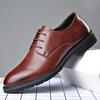 Four seasons men's shoes autumn men's leather shoes workplace dress leather shoes fashion wedding shoes business leather shoes velvet cotton shoes